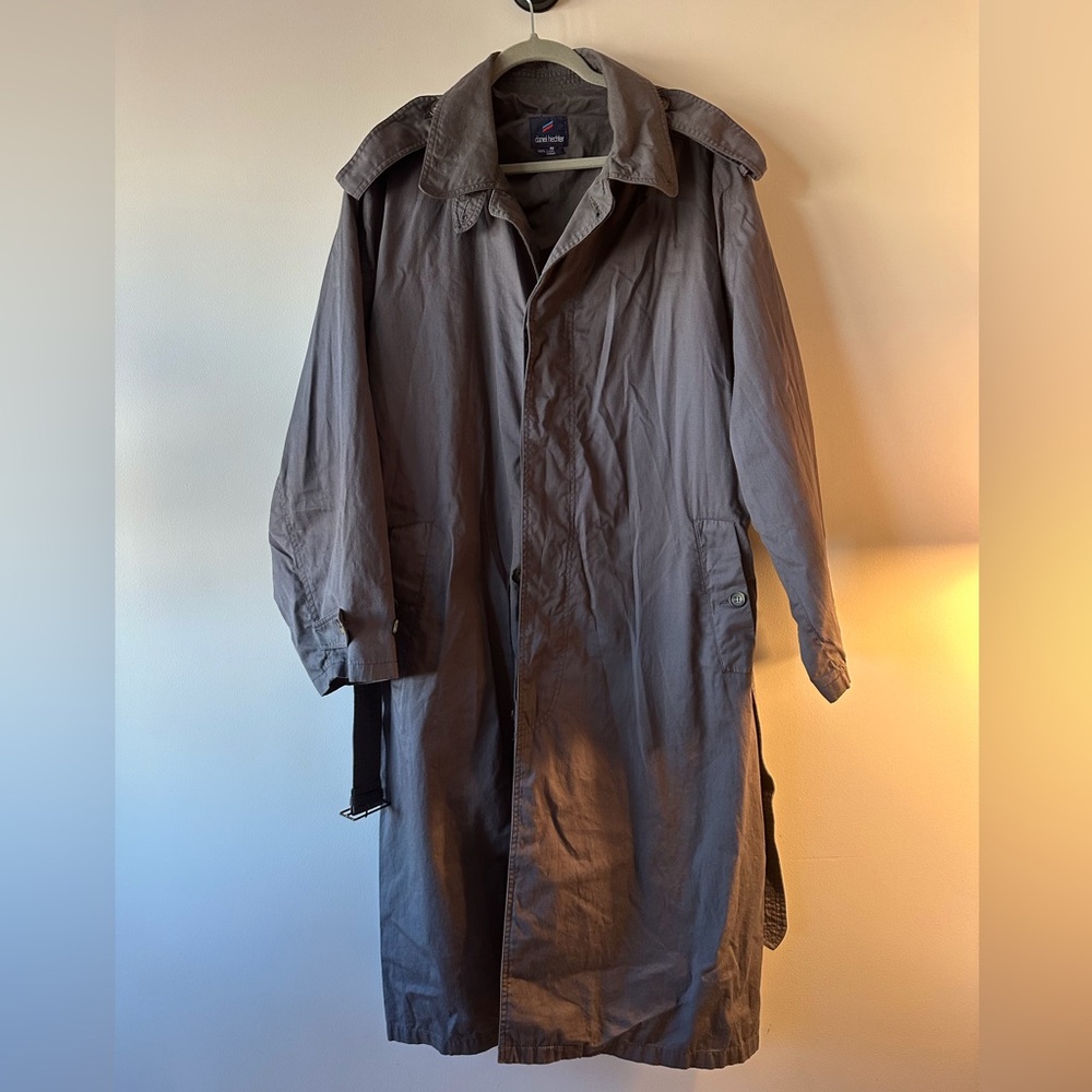 Daniel Hechter Men's Classic Gray Trench Coat